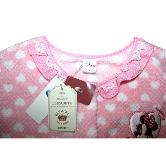 nwt DISNEY Retro Minnie Mouse Fuzzy Pajama Set - Cozy Loungewear *Deadstock* - Picture 8 of 14